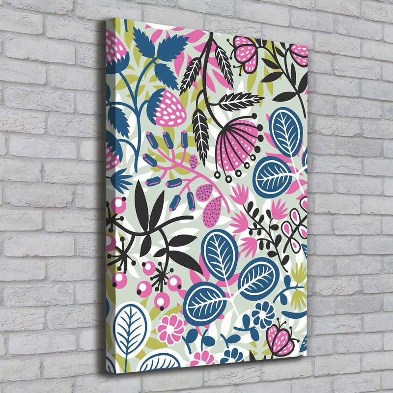 Flowers - Wrapped Canvas Print