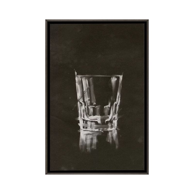 "Crystal Bar VI" par Ethan Harper, reproduction d’art, H 40 po x l 26 po x P 1,5 po, Toile encadrée de bois rustique foncé