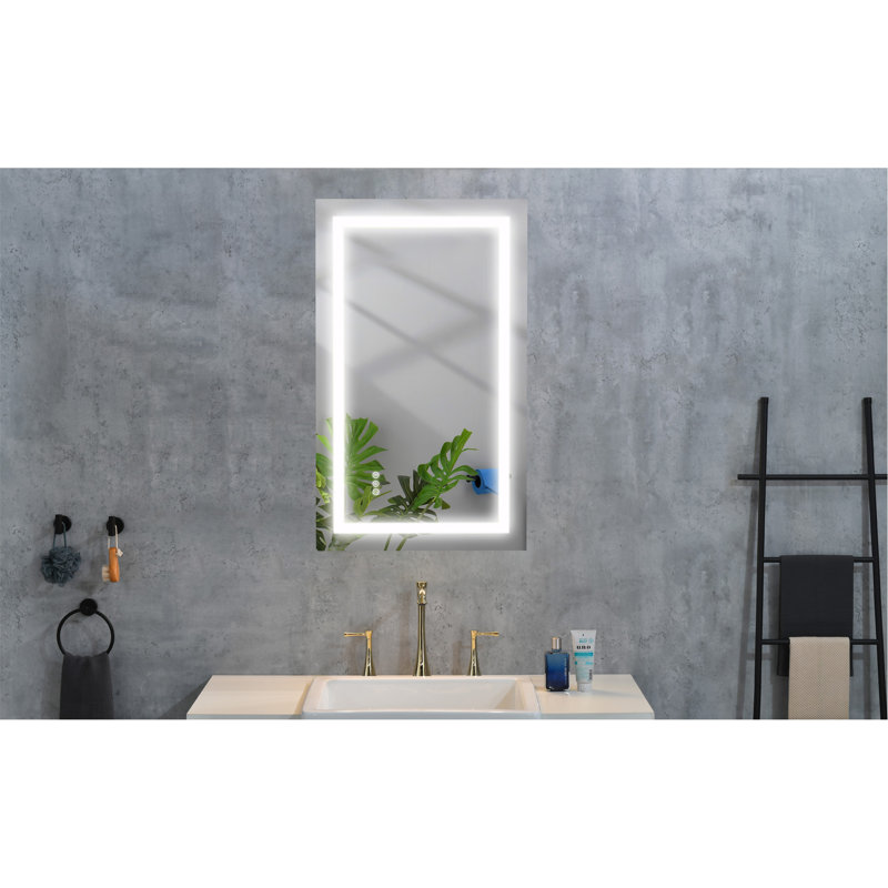 Versatile Bathroom Mirror With Advanced Functions For Ideal Reflection, 24" x 36", Rectangle