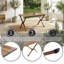 Table de camping pliante en aluminium 37 po, table roulante portable avec sac de transport