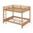 Wood Queen Size Bunk Bed With Ladder-1612624275