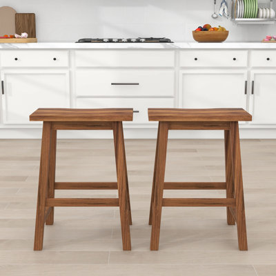 Otmar Solid Wood Counter Stool