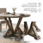 Table de salle à manger ronde Modern Farmhouse