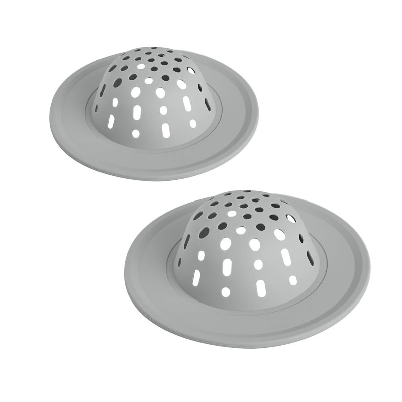 Spectrum Silicone Sink Strainer 2-Pack Oyster Gray, Oyster Gray