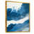 Toile avec cadre flottant or