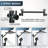 Black Shower Head Combo12 Inch High Pressure Rain Shower Head with 11 in Adjustable Extension Arm and 3 Settings Handheld-129505563