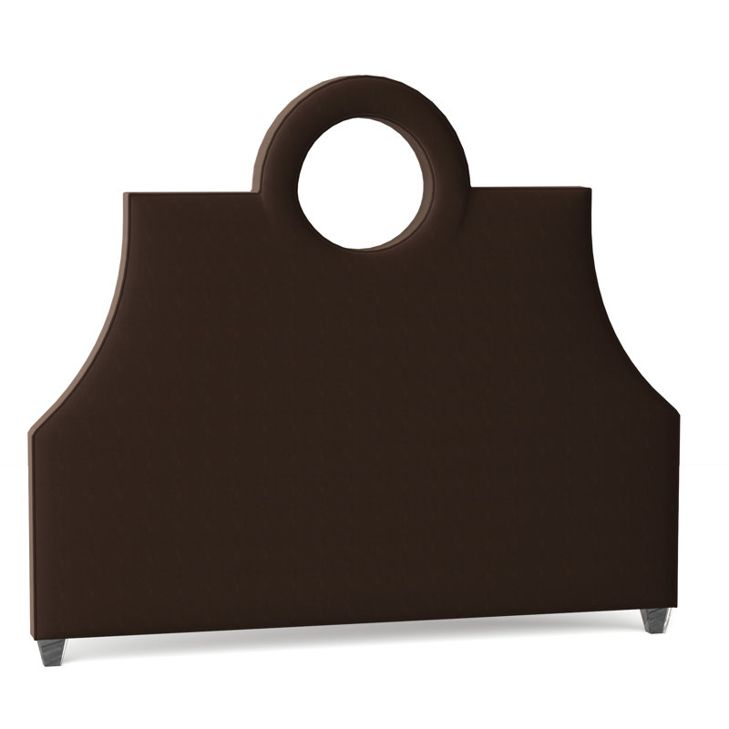 Tête de lit tapissier Tess, Chocolat Sachi, Blanc antique, Très grand