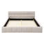 Grand cadre de lit tapissier grand avec tissu épais, lit plateforme grand format en chenille avec tête de lit et structure solide. Aucun sommier tapissier requis-1726561834