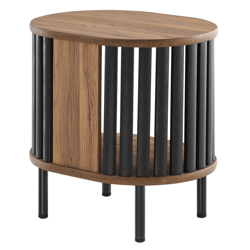 Table de bout Fortitude, Noyer, Noyer / noir