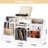 Metal 23.7'' H Media Shelves-673391407
