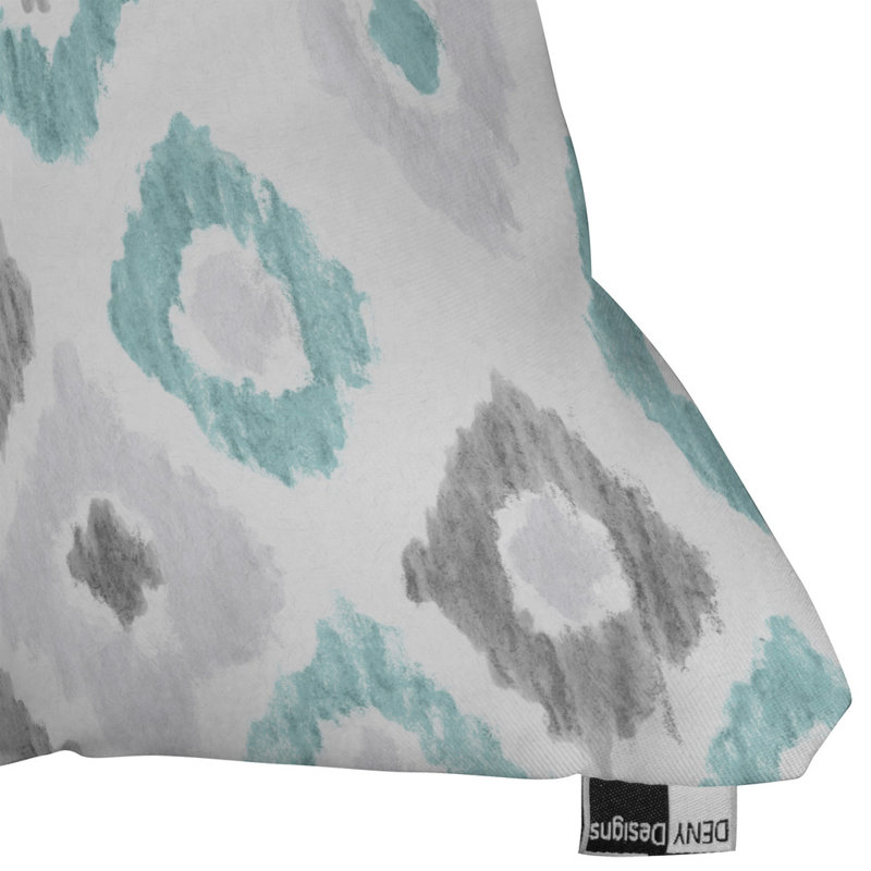Social Proper Ikat Outdoor Throw Pillow, 18" x 18"