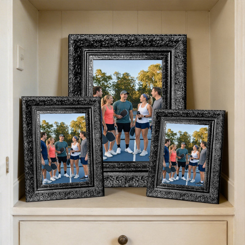 Cadre photo noir classique 1pc pour photos et décorations de bureau 5 "x 7", Black, 1, 5" W x 7" H