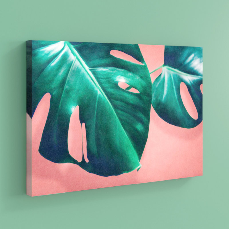 " Monstera II " by LEEMO, 18" H x 26" W x 1.5" D