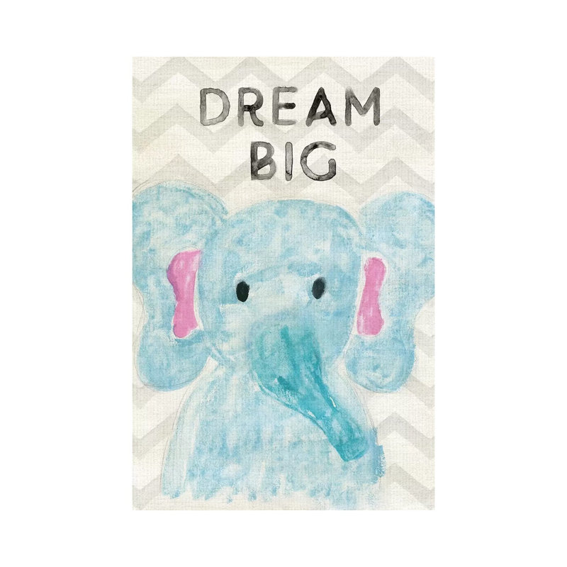 Safari Dream Big by Natalie Carpentieri - Print on Canvas, Wrapped Canvas, 66.04cm H x 20.32cm W x 1.91cm D
