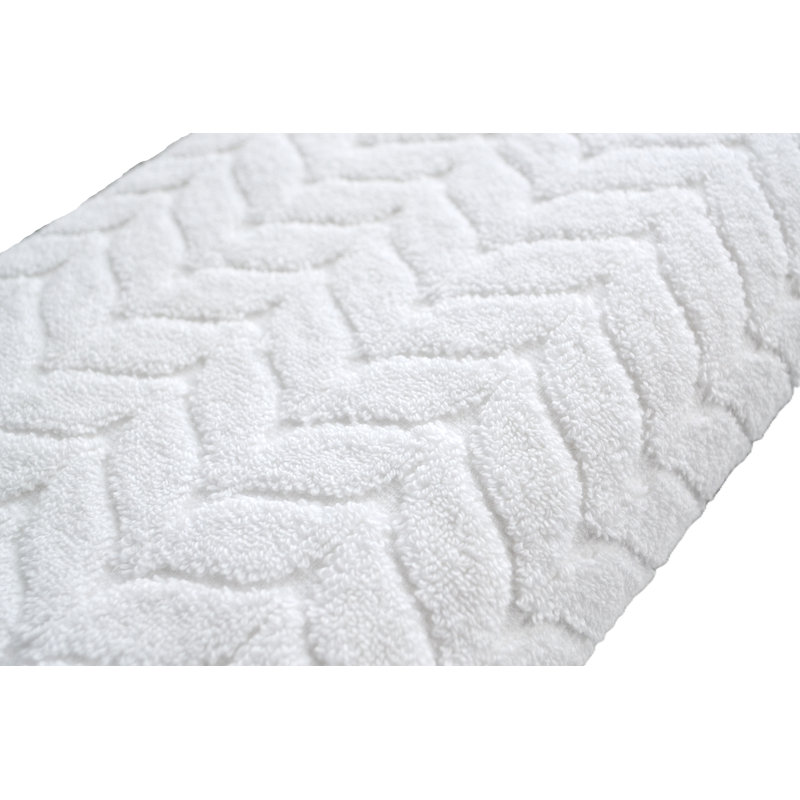 ROMANCE SET OF 12 WHITE HAND TOWELS