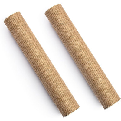 [Paquet de 2] Grattoir pour arbre à chat, poteau en jute naturel, poteau à griffer, arbre à chat, griffoir à chat, griffoir à chat, poteau à griffer