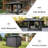 Hardtop Gazebo, Aluminum Metal Gazebo With Galvanized Steel Double Roof Canopy, Curtain And Netting, Permanent Gazebo Pavilion For Patio, Backyard, Deck Lawn-114577645