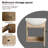 Hogsett 18.15'' Single Bathroom Vanity with Ceramic Top