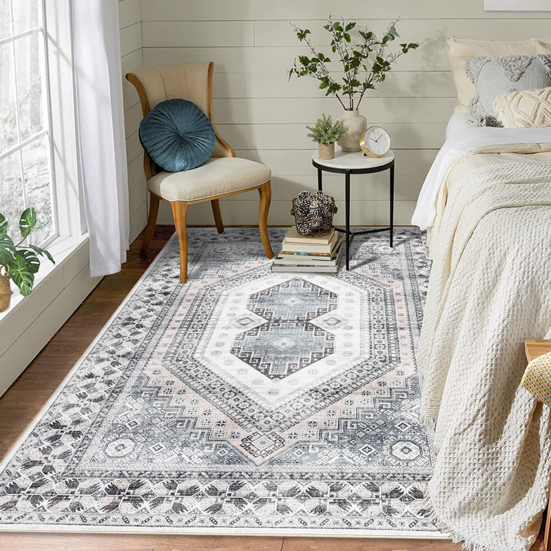 Tapis Daciana avec envers antidérapant, Rectangulaire 8 pi x 10 pi
