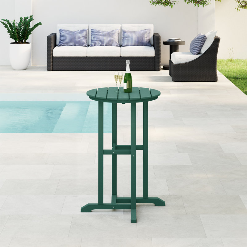 Table de bar d'extérieur Laguna, Vert foncé, 37'' H X 27'' D X 27'' W