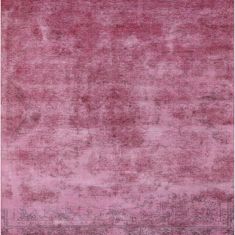 Tapis rose Reynaud, Carré 8 pi