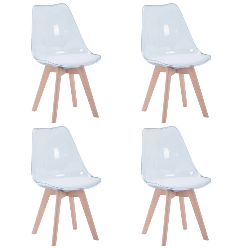 Huron Solid Wood Dining Chair, White