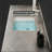 Guiles 39.4 Inch Floating Bathroom Vanity with Black Wood Grain Cabinet Sintered Stone Top and Ceramic Sink-1758055651