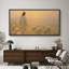 Jesus with His Sheep at Sunset in a Soft Garden Landscape Extra Large Pictures Framed Canvas Print Wall Art-1759254791-1759254785
