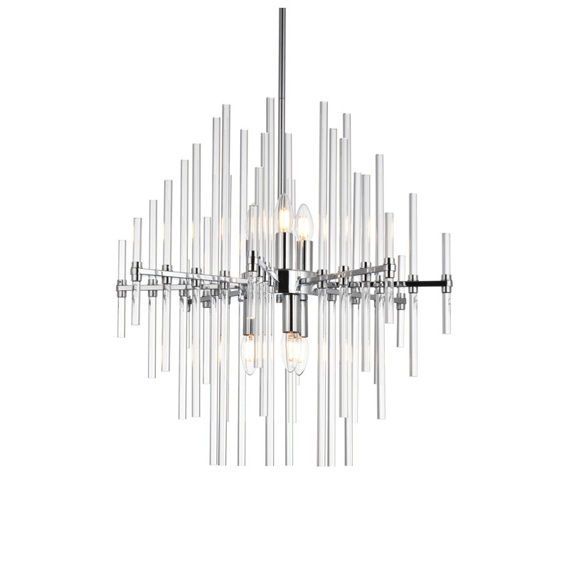 Francene 6 - Light Unique/Statement Pendant, Chrome