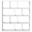 Atyana 141.5cm H x 132cm W Book Cabinet Bookcase-907521023