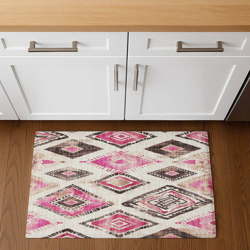 Premium Machine Washable Chelston AMF1861 Aztec Rug, Rectangle 1'8" x 2'6"
