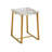 Degolier Cast Glass Top End Table-911559566