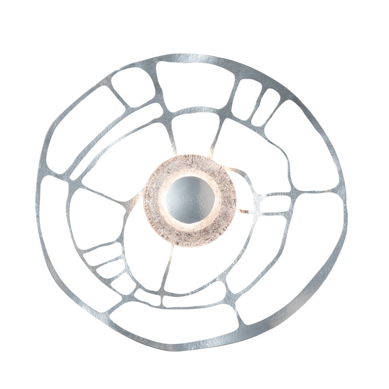 Muse Wall Sconce/Semi-Flush, Sterling