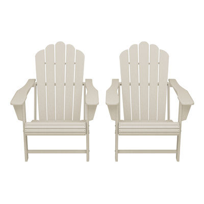 Outdoor Poly Adirondack Chair (Set Of 2)