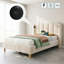 Upholstered Single (3') Velvet Bed-1191797164