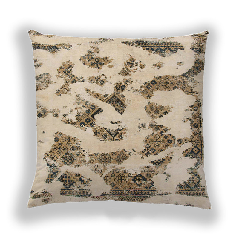 Coussin décoratif abstrait 1021, Microsuède