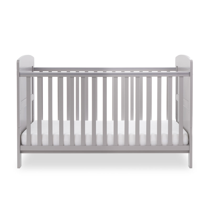 Grace Cot Bed 2-Piece Nursery Furniture Set, Warm Grey