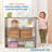 ECR4Kids Streamline 3-Shelf Storage Cabinet, 36in High, Double-Sided Display-101364939