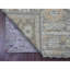 Tapis de couloir oriental gris 3 pi x 9 pi 8 po noué à la main avec motif de feuilles en angora afghan Oushak avec couleurs discrètes, teinture végétale, pure laine