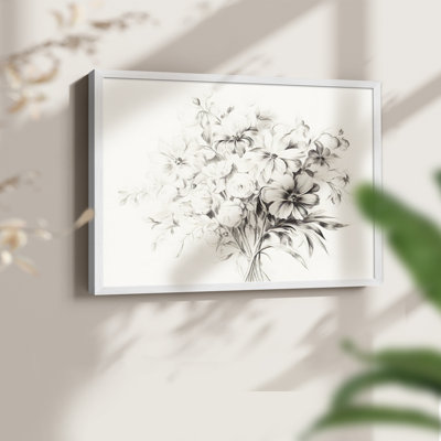 Vintage Sketch Work-XLV -Framed Print - Restickable