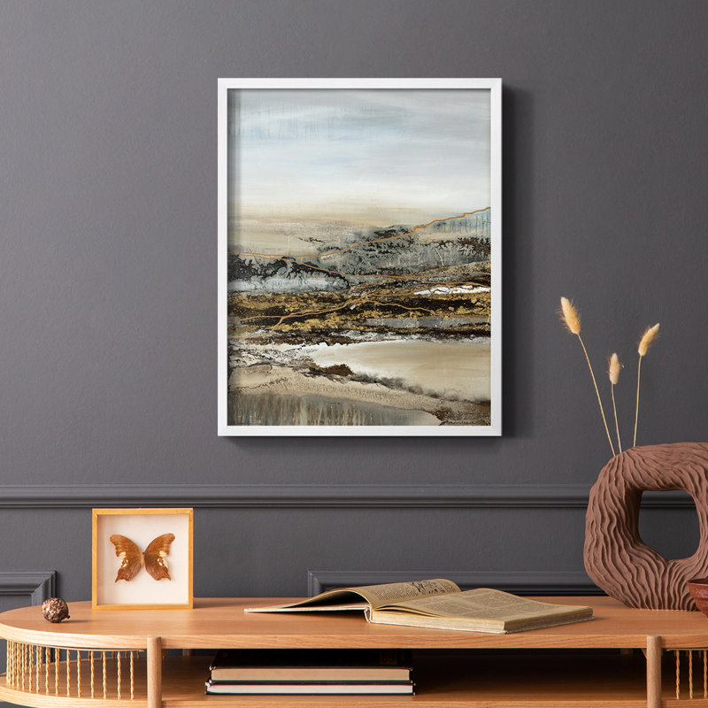 Annuel, impression encadrée en bois massif, Blanc, H 10 po x l 8 po