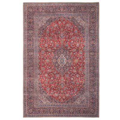 Carlester Oriental Cotton Area Rug