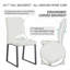 Ensemble de 2 chaises de bureau / salle à manger en polyuréthane de première qualité avec mousse haute densité, pieds en fer robuste (peinture en aérosol) et plusieurs couleurs. Assemblage facile-385316771-385316770