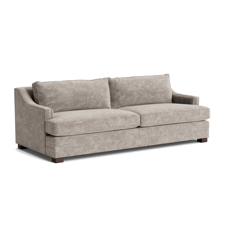 Keaton Slope No Nail 84 Sofa, Vintage Chenille - Mink, Java