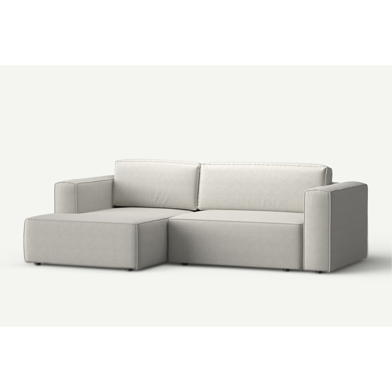 Suzue Corner Sofa, Beige, Left Hand Facing