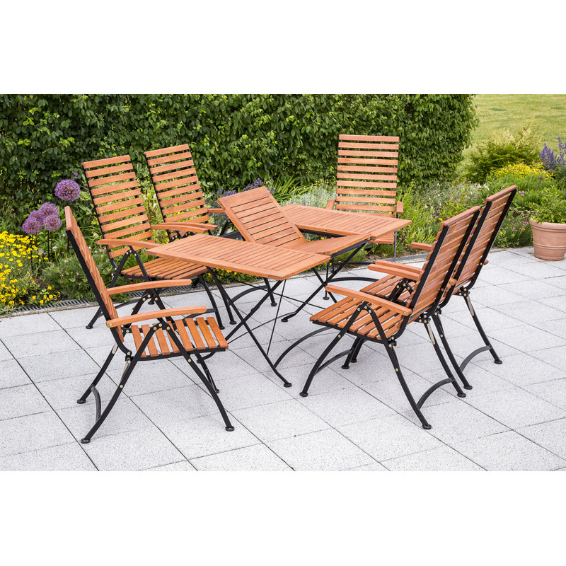 Lilya 6 - Person Patio Dining Set with Rectangular Table