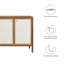 Buffet de rangement en grain de bois Capri