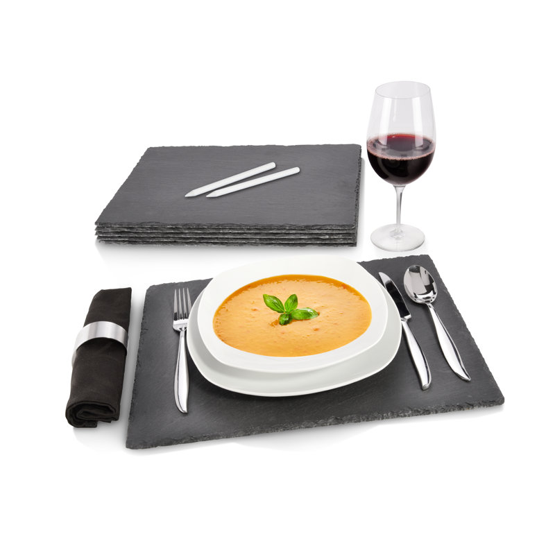 Daucourt Table Plate Set, 40 x 30 cm, with Chalk