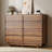 Modern 53.1" W Dresser With 8 Drawers, Double Dresser With Large Storage Space For Bedroom, Living Room,Walnut-1913971568