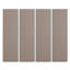  Panneaux muraux 3D acoustique 4 pièces x 94,5 po x 12,6 po - Panneaux muraux décoratifs à lattes de bois insonorisées en chêne noir (33 pieds carrés)-96333324